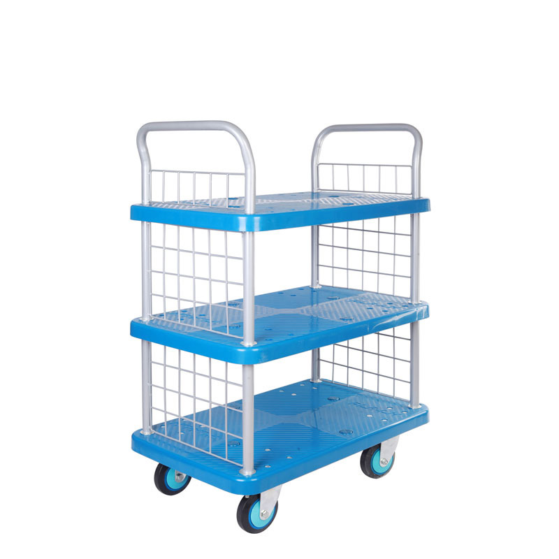 Triple-Layer Plastic Hand Trolley